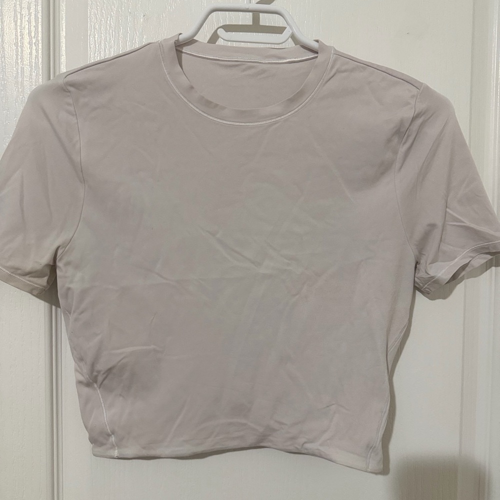 Lululemon Athletica Women's Crewneck Crop Top - White